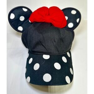 Disney Minnie Mouse Snapback with Ears & Bow Adult Size Disney Parks vacation